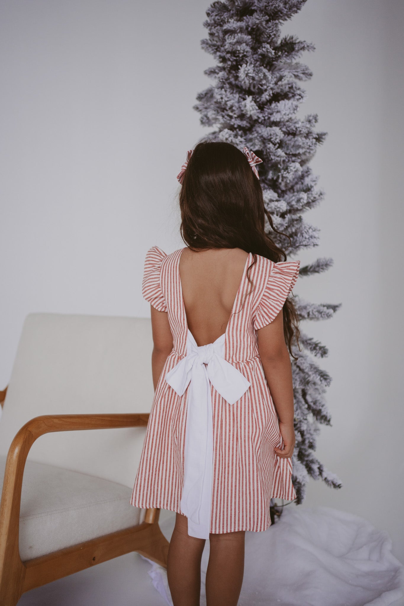 Kids Candy Stripe Dress - Red