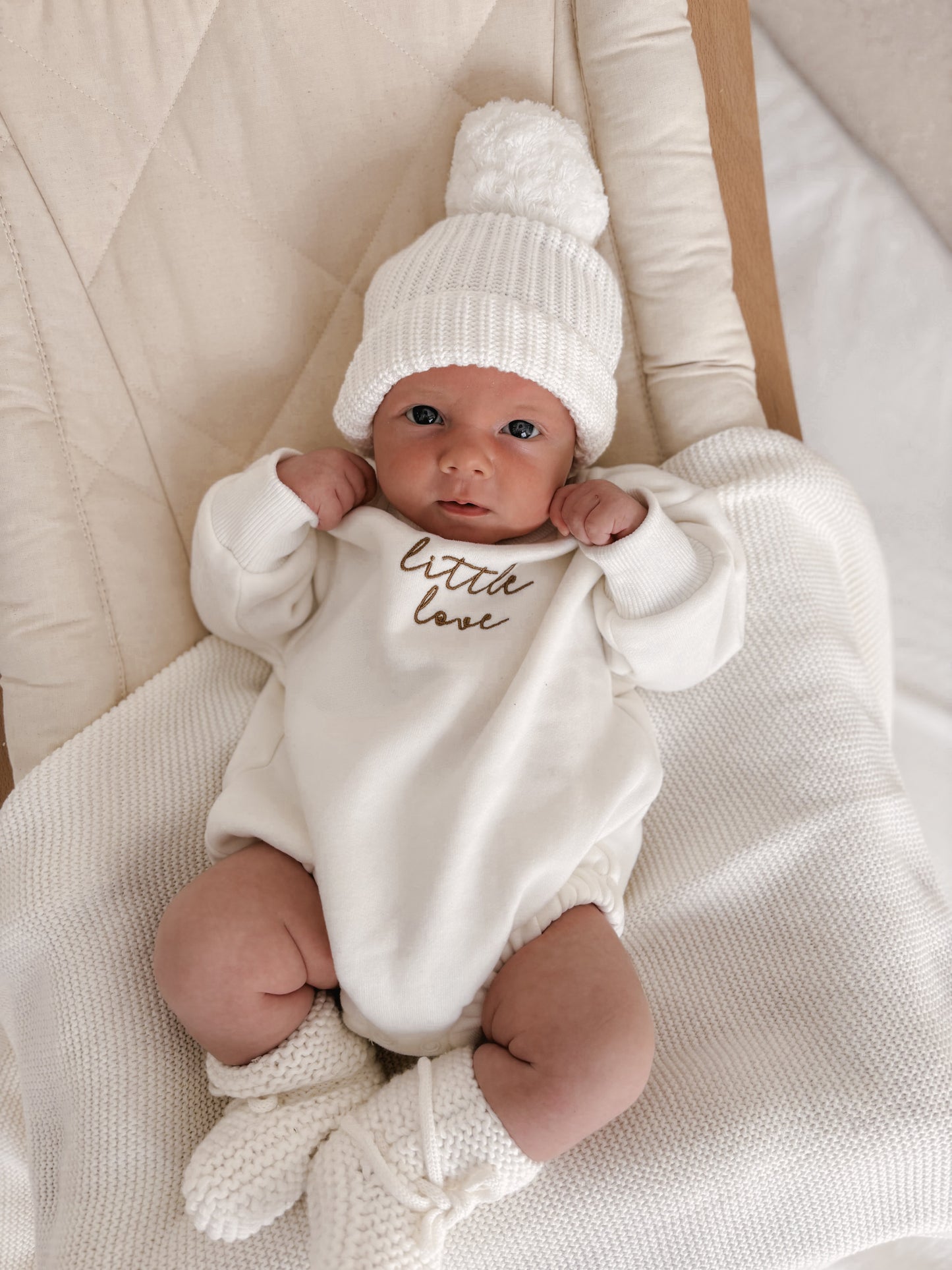 Milk 'Little Love' Long Sleeve Bubble Romper