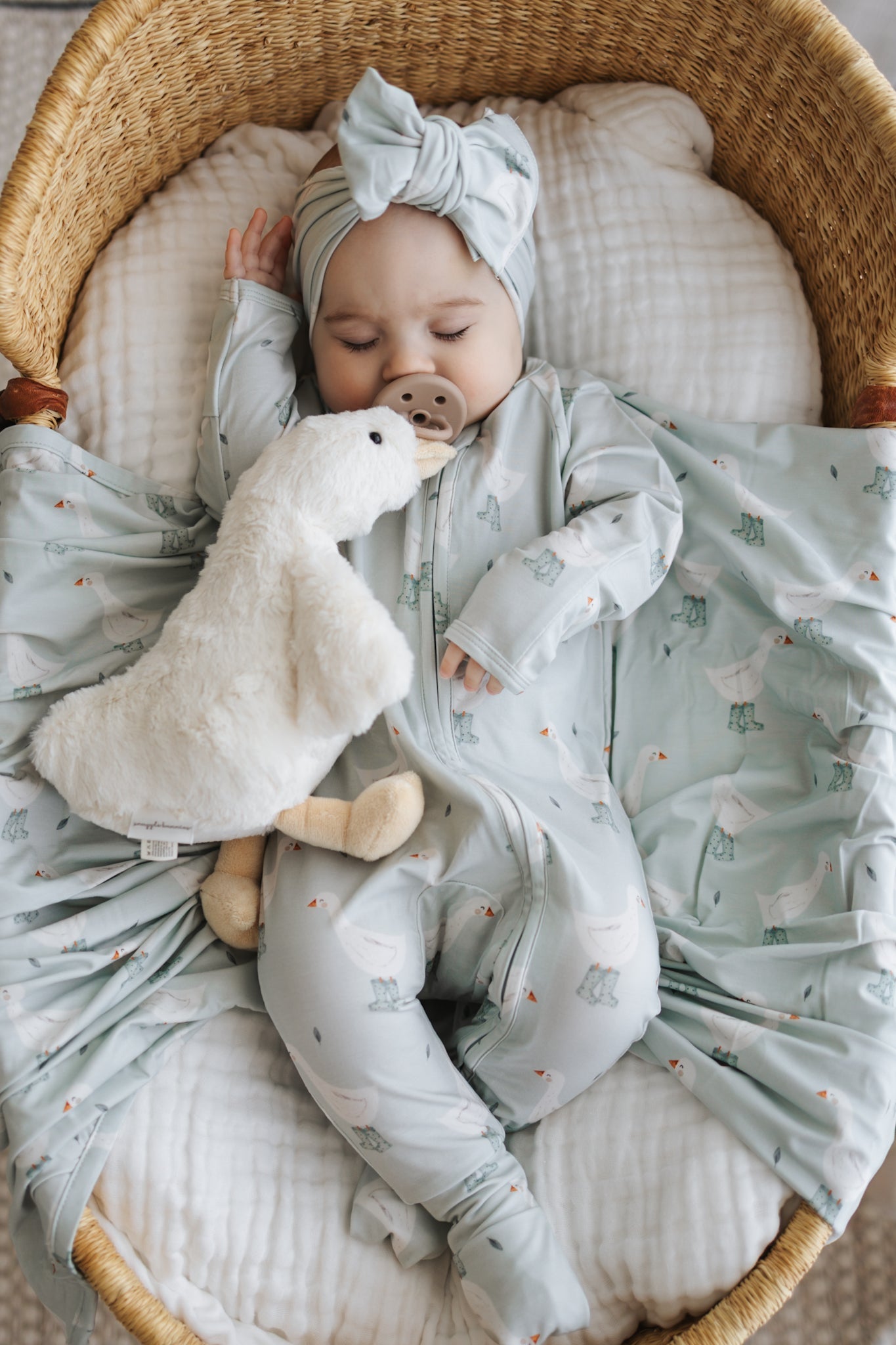 Long Sleeve Bamboo Growsuit - Puddle Duck