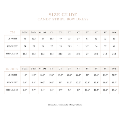 Kids Candy Stripe Dress - Red