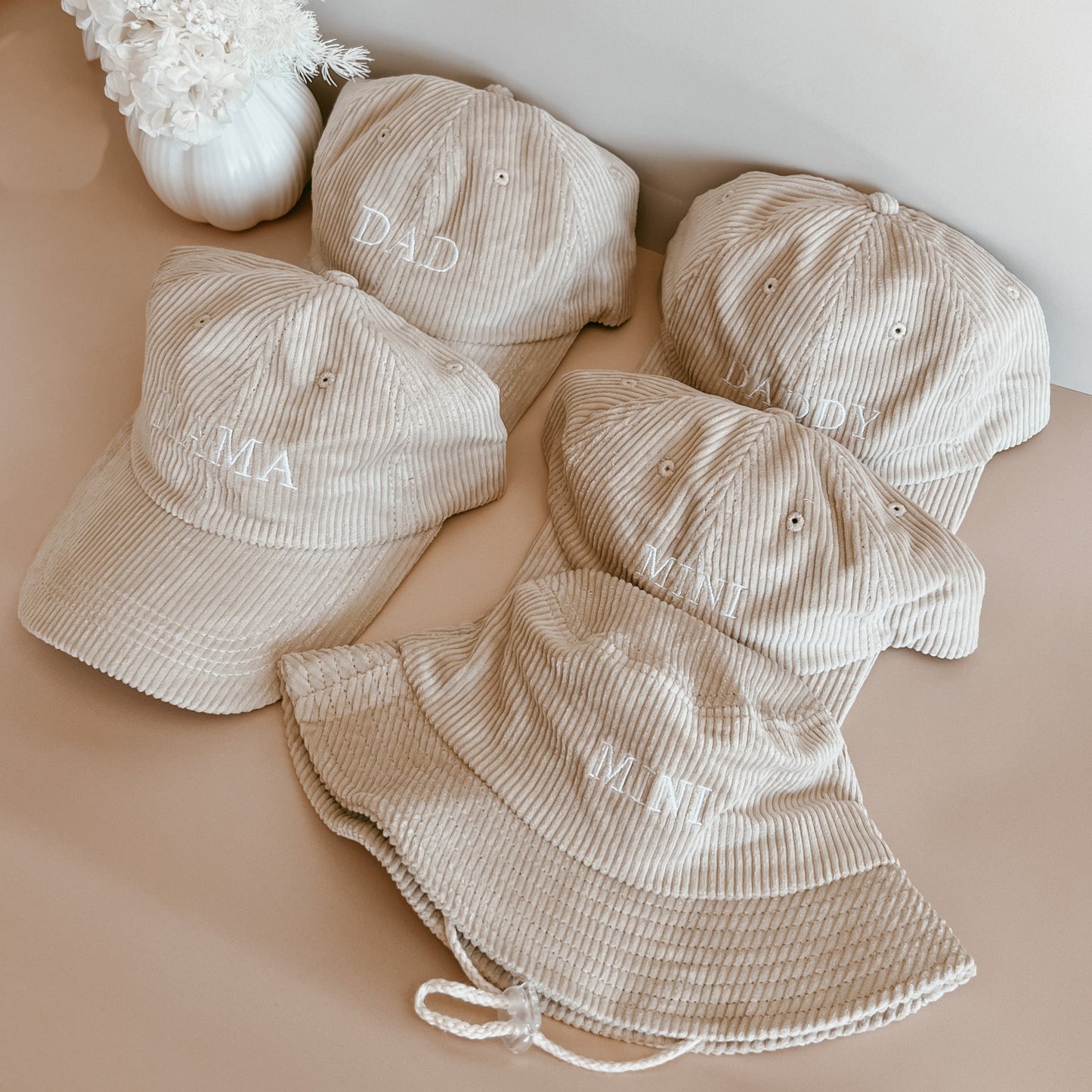 'Dad' Corduroy Curve Brim Cap