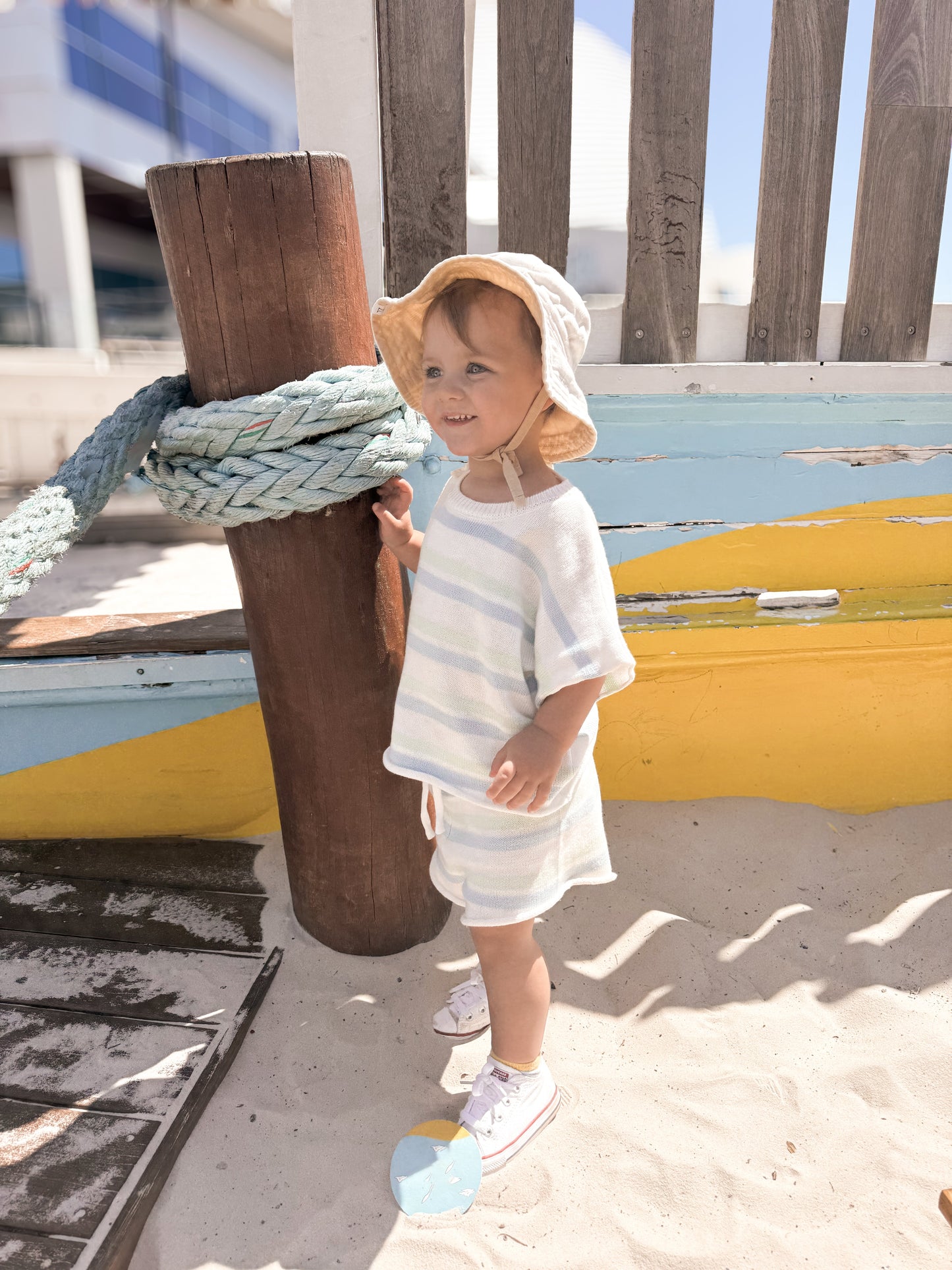 Mint Sherbet Knit Set - Short Sleeve