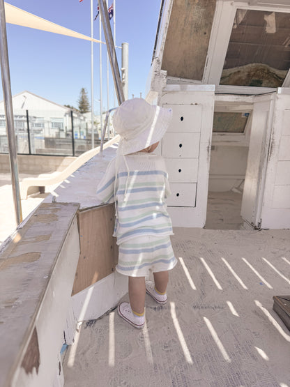 Mint Sherbet Knit Set - Short Sleeve