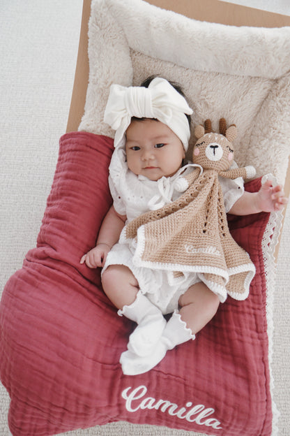 Fawn - Heirloom Crochet Lovey Comforter