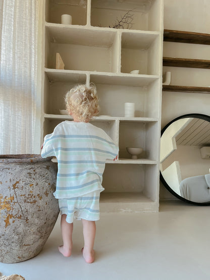 Mint Sherbet Knit Set - Short Sleeve